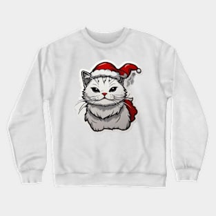 Santa cat Crewneck Sweatshirt